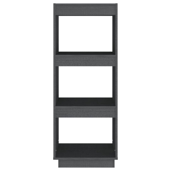 Bücherregal/Raumteiler Grau 40x35x103 cm Massivholz Kiefer