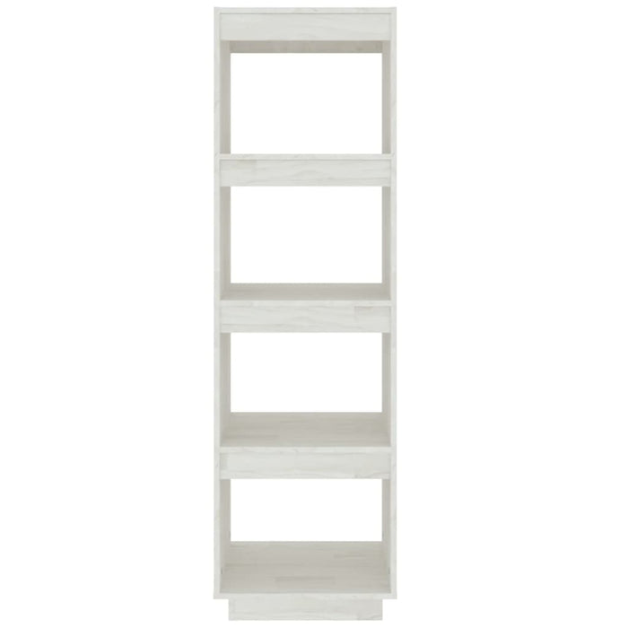 Bücherregal/Raumteiler Weiß 40x35x135 cm Massivholz Kiefer