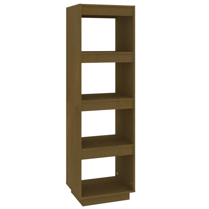 Bookcase/room divider honey brown 40x35x135 cm solid pine wood