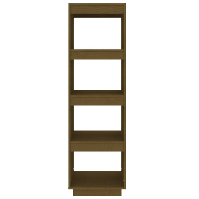 Bookcase/room divider honey brown 40x35x135 cm solid pine wood