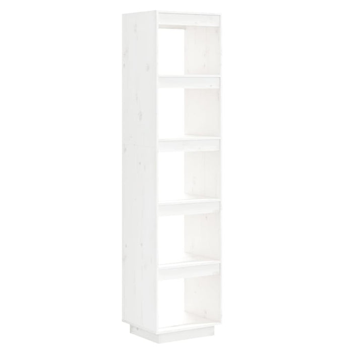 Bücherregal/Raumteiler Weiß 40x35x167 cm Massivholz Kiefer