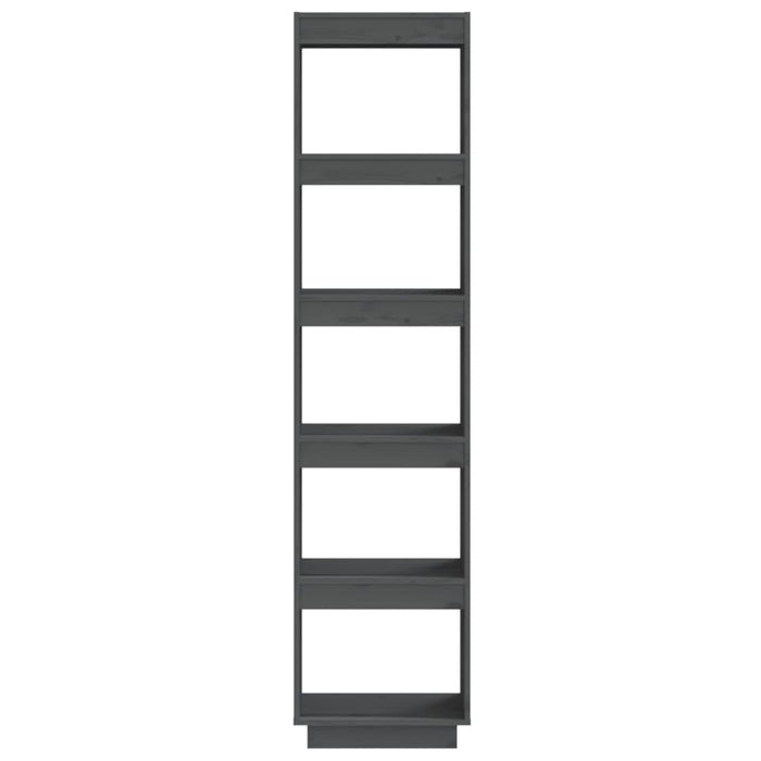 Bücherregal/Raumteiler Grau 40x35x167 cm Massivholz Kiefer