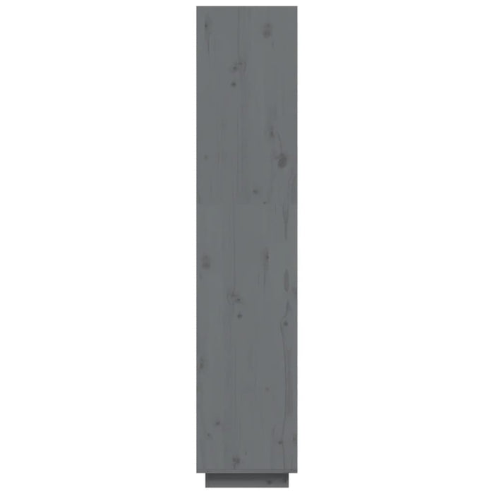 Bücherregal/Raumteiler Grau 40x35x167 cm Massivholz Kiefer