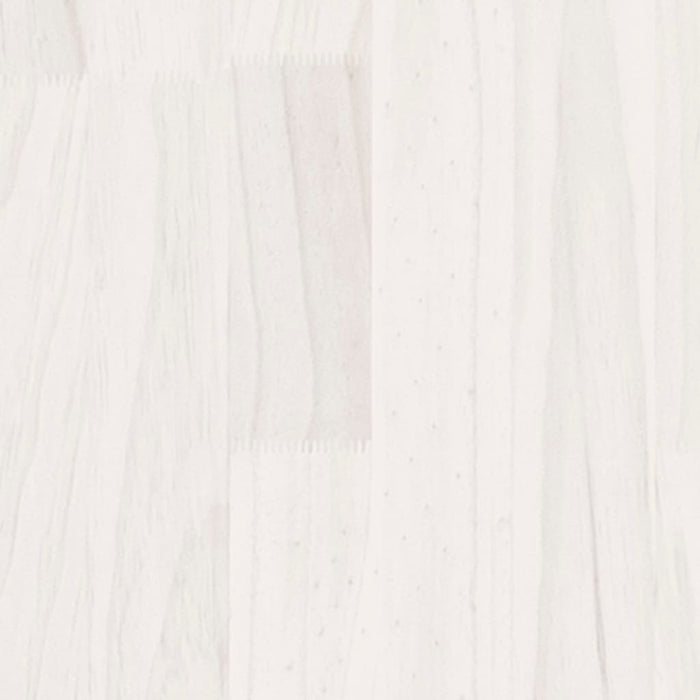 Bücherregal/Raumteiler Weiß 60x35x135 cm Massivholz Kiefer