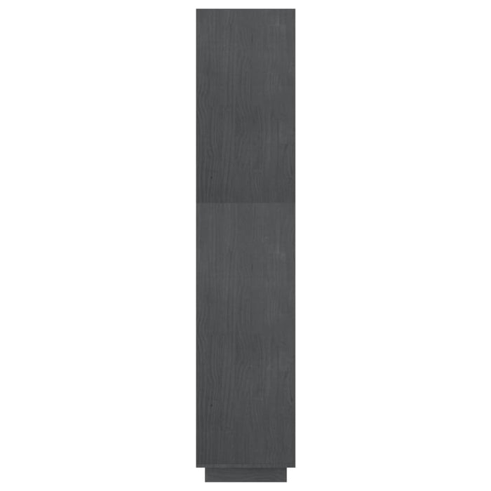 Bücherregal/Raumteiler Grau 60x35x167 cm Massivholz Kiefer