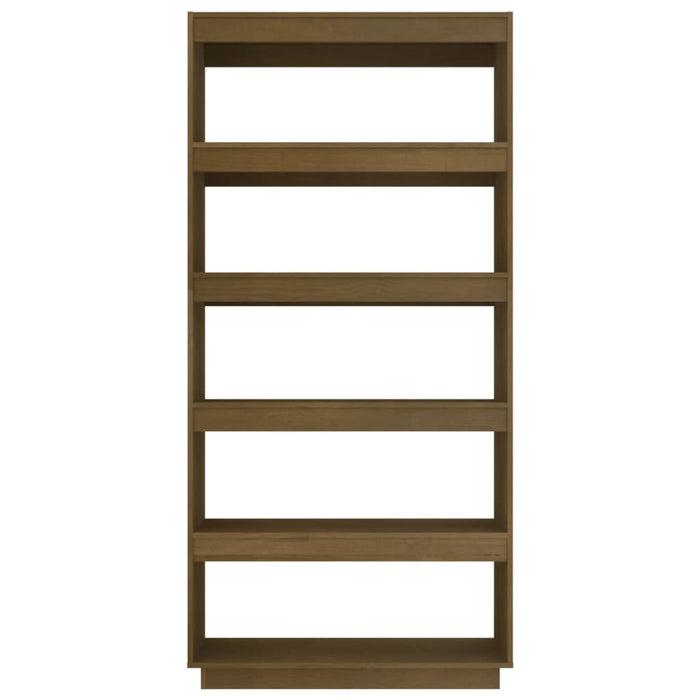 Bücherregal/Raumteiler Honigbraun 80x35x167 cm Massivholz Kiefer