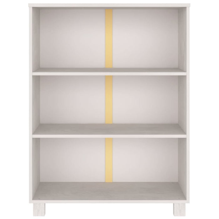 Bookcase HAMAR white 85x35x112 cm solid pine wood