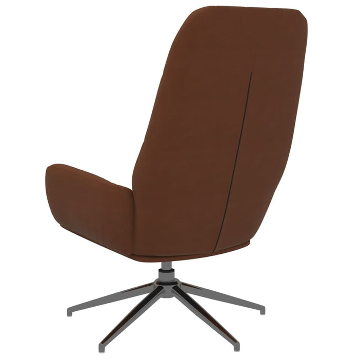 Relaxsessel Braun Wildleder-Optik