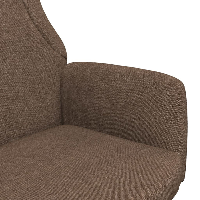 Relaxation chair brown fabric