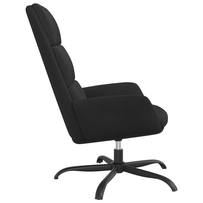 Relaxation chair black velvet