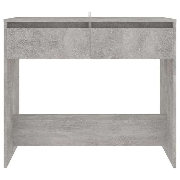 Console table concrete gray 89x41x76.5 cm made of wood