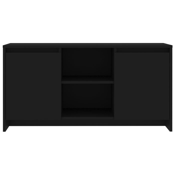 TV cabinet black 102x37.5x52.5 cm made of wood