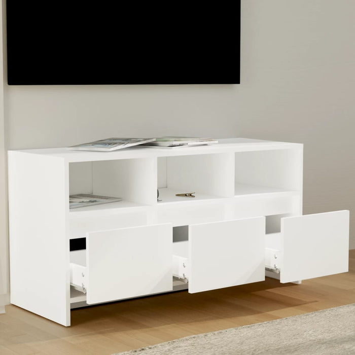 TV-Schrank Weiß 102x37,5x52,5 cm Holzwerkstoff