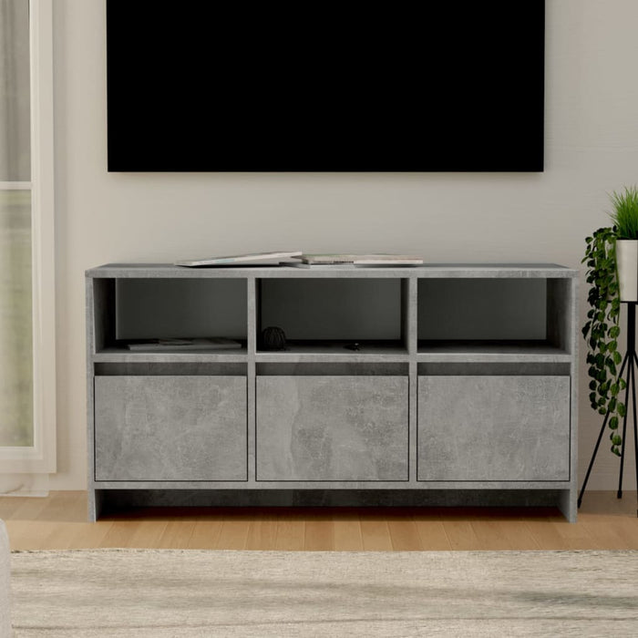 TV cabinet concrete gray 102x37.5x52.5 cm made of wood