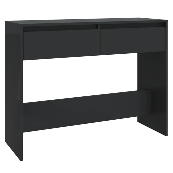 Console table black 100x35x76.5 cm made of wood