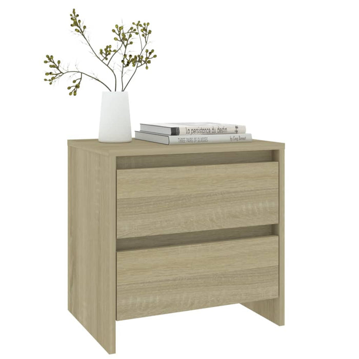 Nachttische 2 Stk. Sonoma-Eiche 45x34,5x44,5 cm Holzwerkstoff