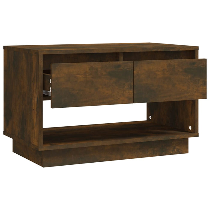 TV cabinet smoked oak 70x41x44 cm wood material