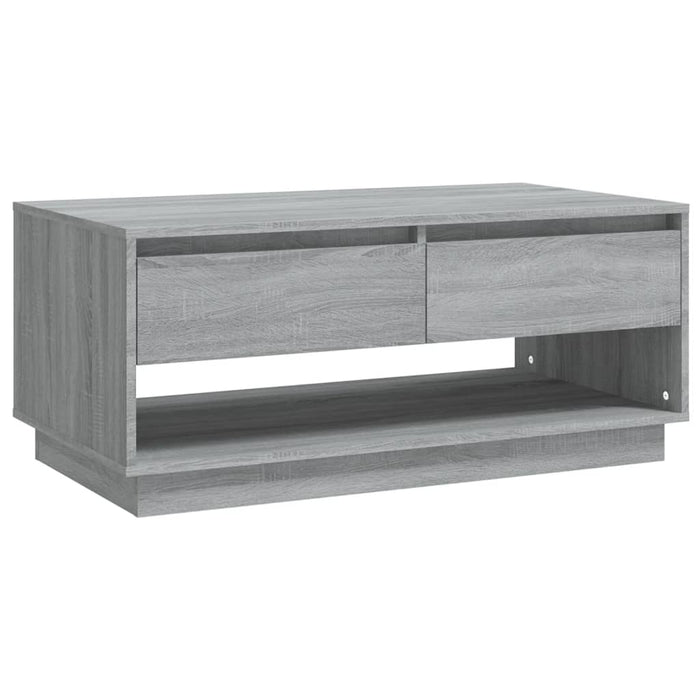 Couchtisch Grau Sonoma 102,5x55x44 cm Holzwerkstoff