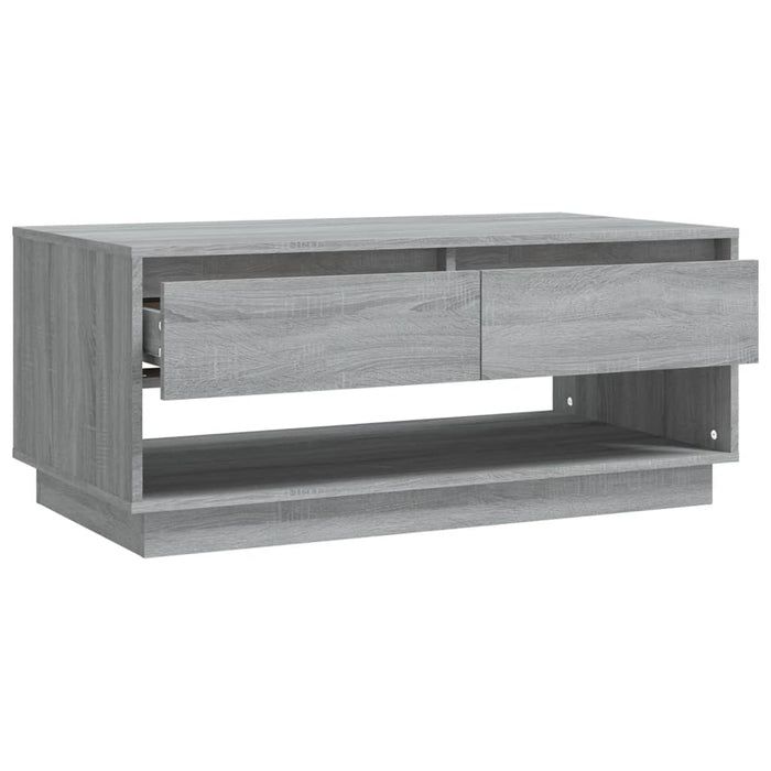 Couchtisch Grau Sonoma 102,5x55x44 cm Holzwerkstoff