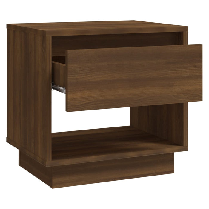 Nachttische 2 Stk. Braun Eiche-Optik 45x34x44 cm Holzwerkstoff