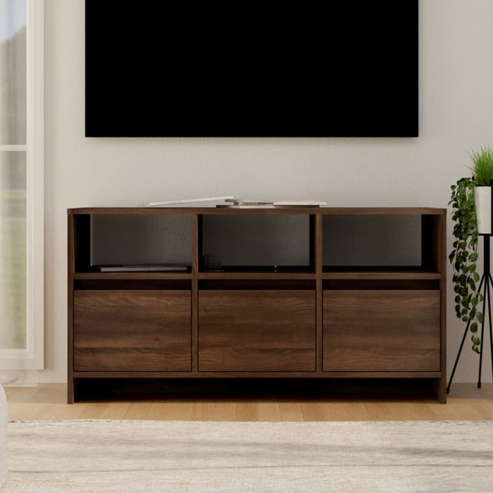 TV-Schrank Braun Eiche-Optik 102x37,5x52,5 cm Holzwerkstoff