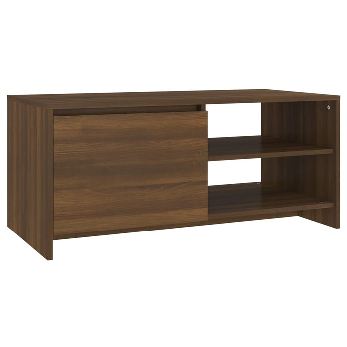 Couchtisch Braun Eiche 102x50x45 cm Holzwerkstoff
