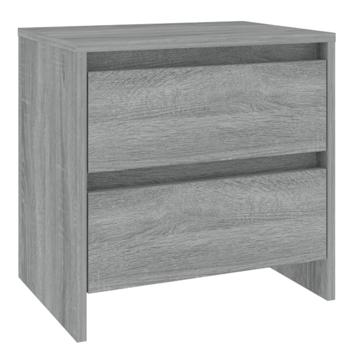 Nachttische 2 Stk. Grau Sonoma 45x34,5x44,5 cm Holzwerkstoff