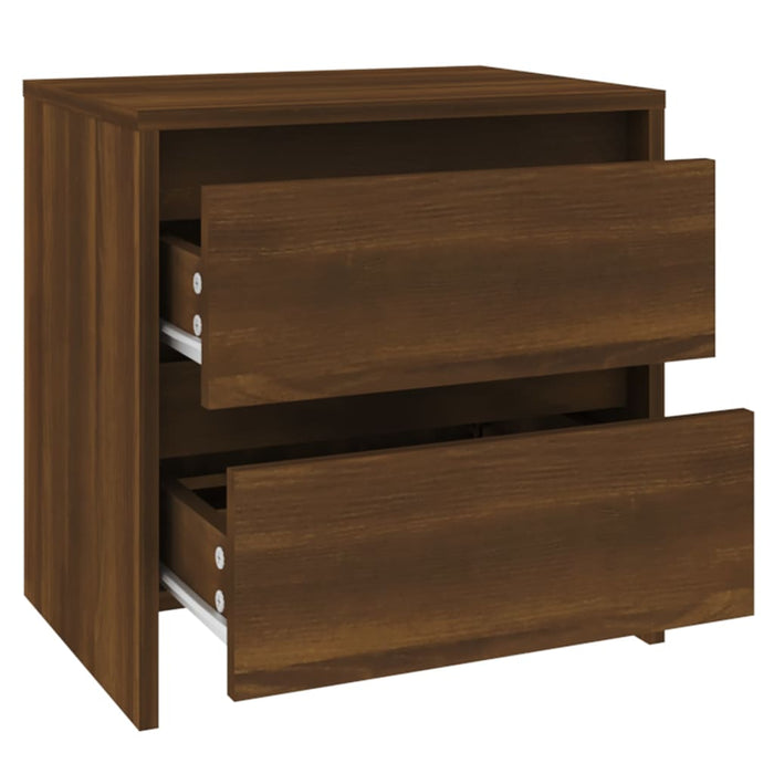 Nachttische 2 Stk. Braun Eichen-Optik 45x34,5x44,5 cm