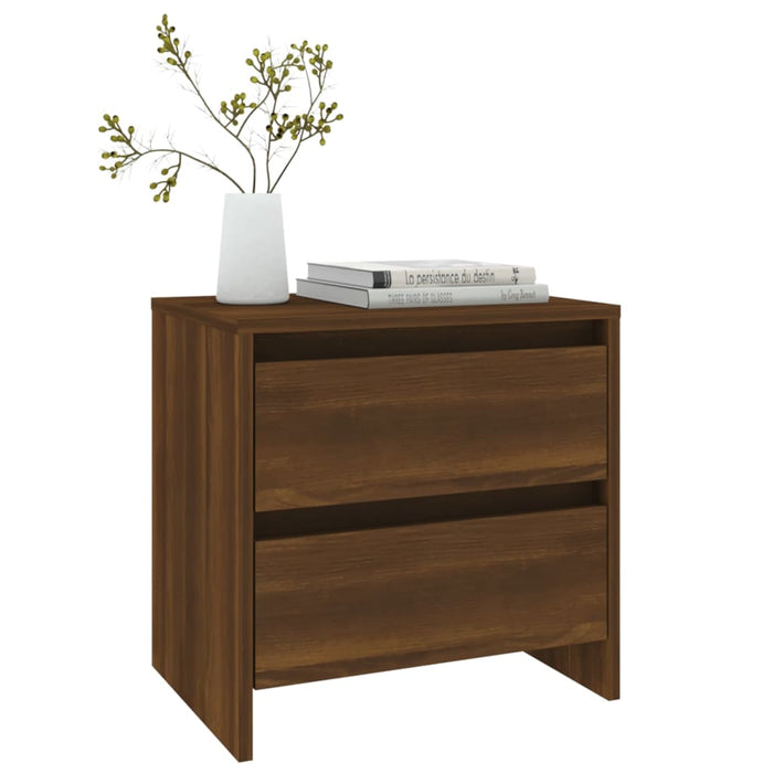 Nachttische 2 Stk. Braun Eichen-Optik 45x34,5x44,5 cm
