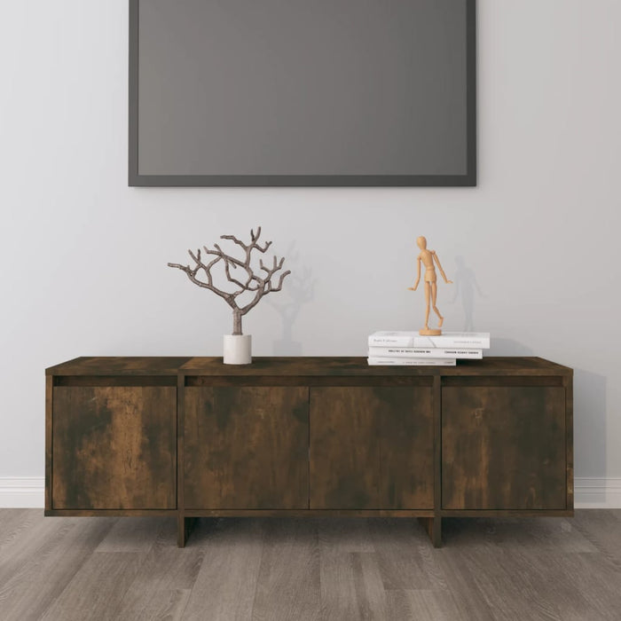 TV cabinet smoked oak 120x30x40.5 cm wood material