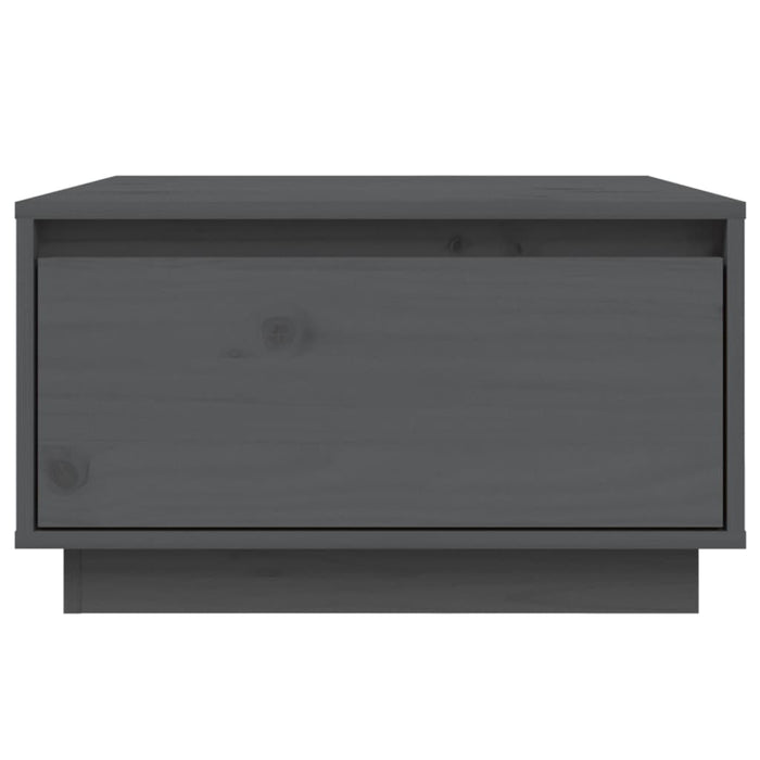 Couchtisch Grau 55x56x32 cm Massivholz Kiefer
