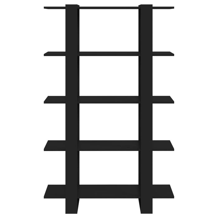 Bücherregal/Raumteiler Schwarz 100×30×160 cm