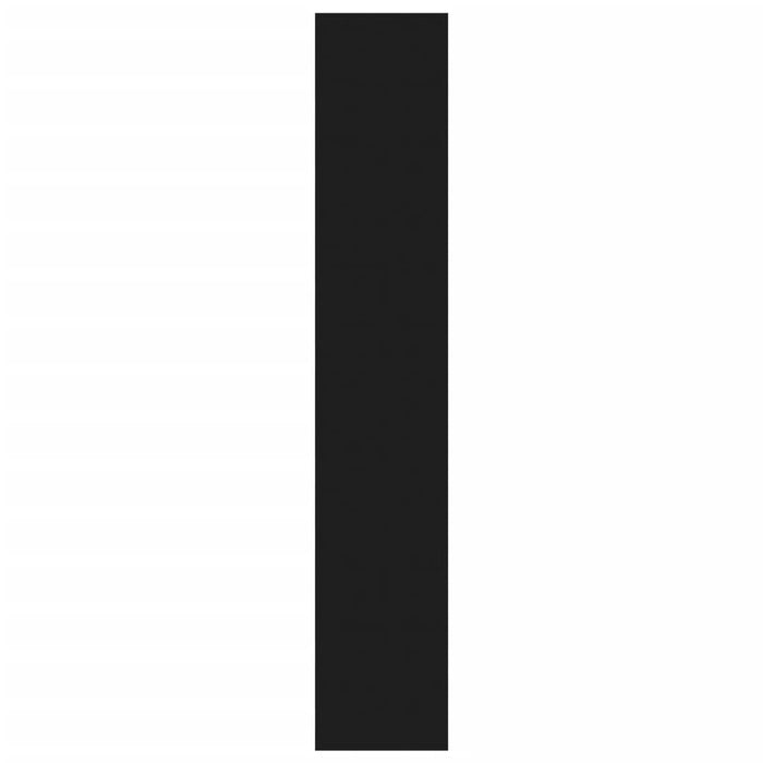 Bücherregal/Raumteiler Schwarz 60x30x166 cm Holzwerkstoff