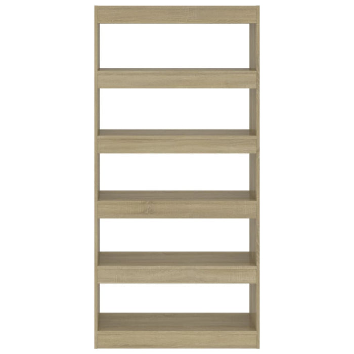 Bücherregal/Raumteiler Sonoma-Eiche 80x30x166 cm Holzwerkstoff