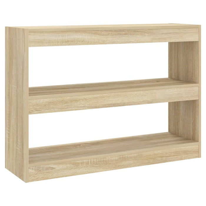 Bookcase/room divider Sonoma oak 100x30x72 cm