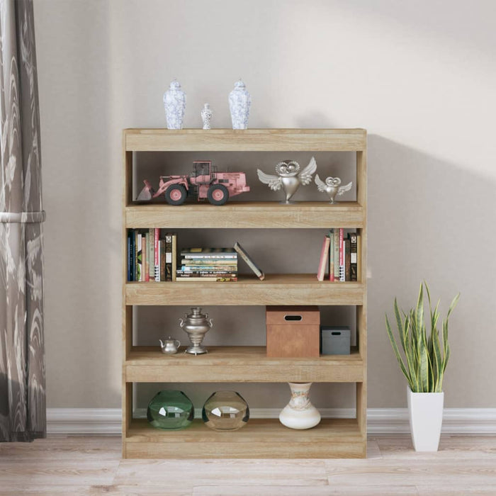 Bookcase/room divider Sonoma oak 100x30x135 cm