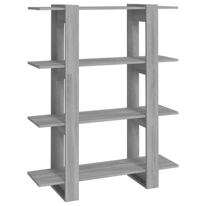 Bookcase/room divider Gray Sonoma 100×30×123.5 cm