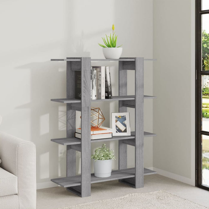 Bookcase/room divider Gray Sonoma 100×30×123.5 cm