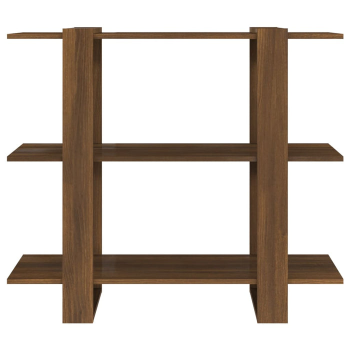 Bookcase/room divider brown oak look 100×30×87 cm