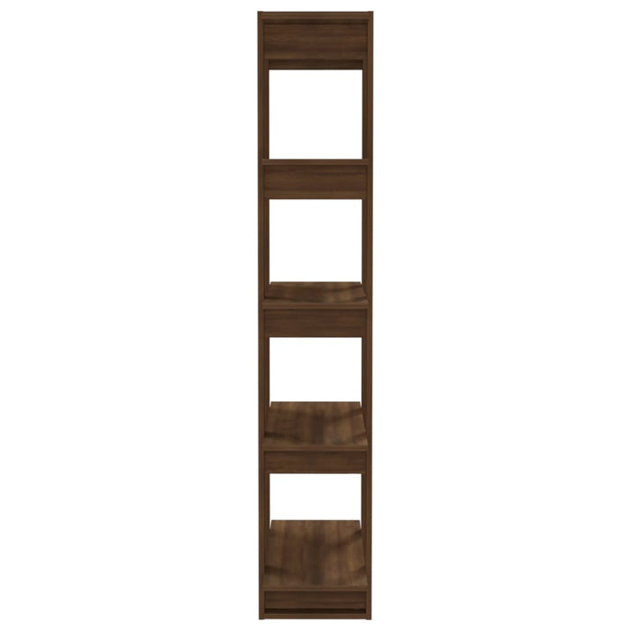 Bookcase/room divider brown oak 80x30x160 cm wood material