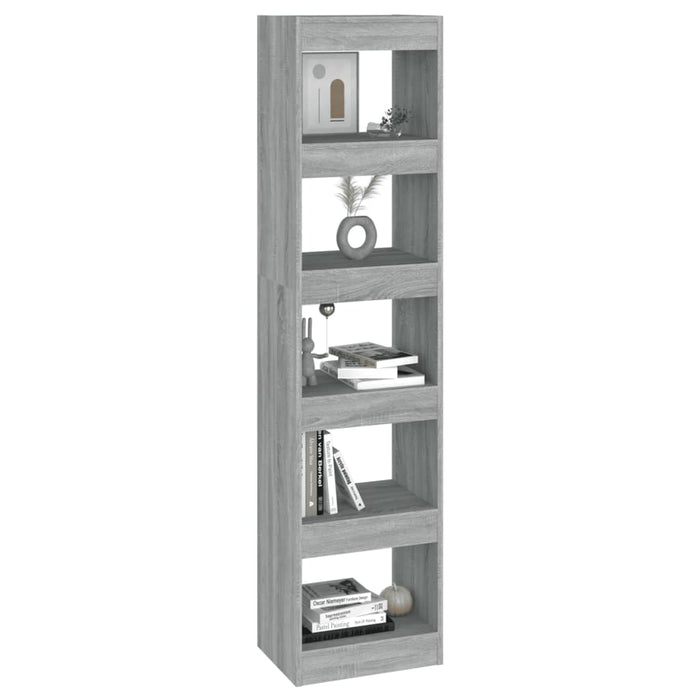 Bookcase/room divider gray Sonoma 40x30x166 cm
