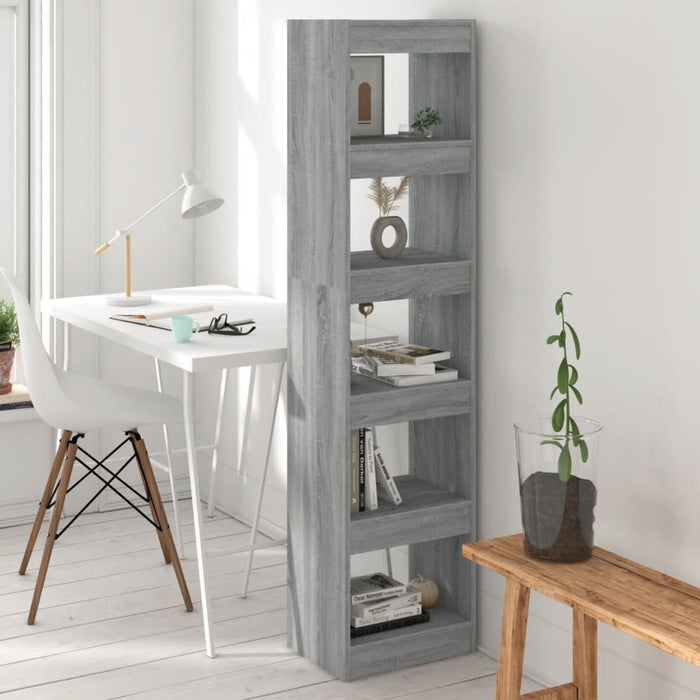 Bookcase/room divider gray Sonoma 40x30x166 cm
