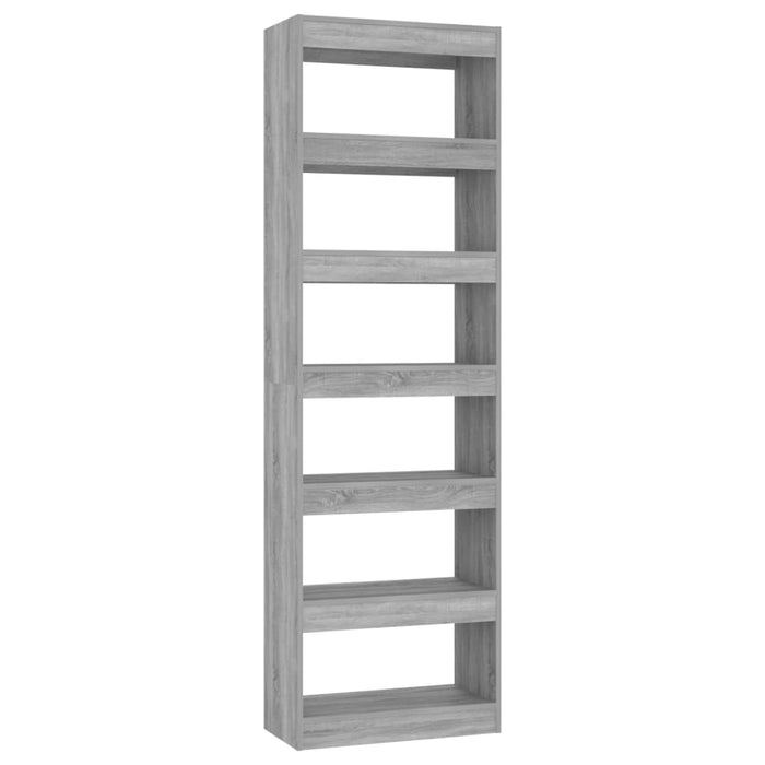 Bookcase/room divider gray Sonoma 60x30x198 cm