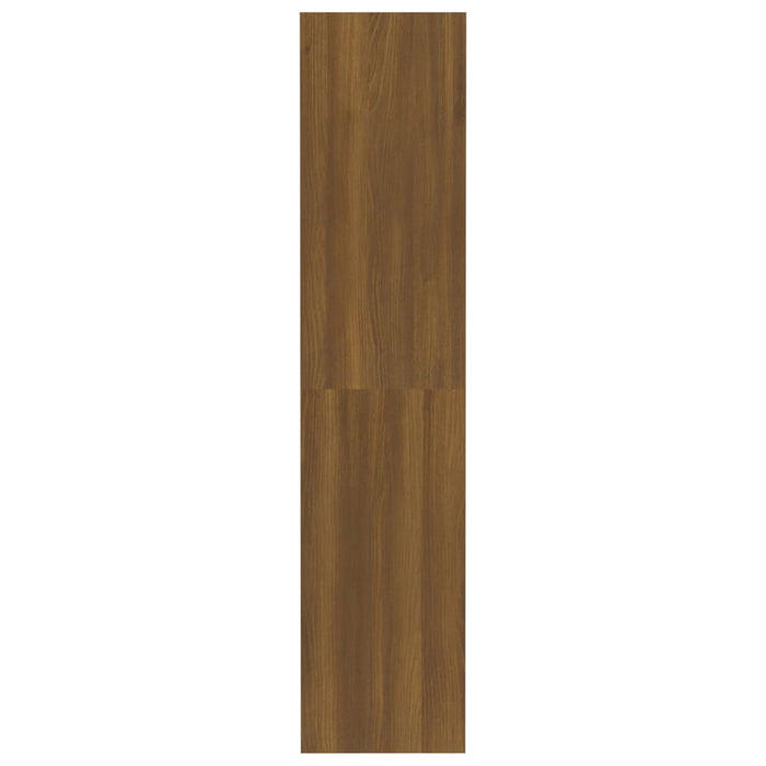 Bookcase/room divider brown oak 80x30x135 cm wood material