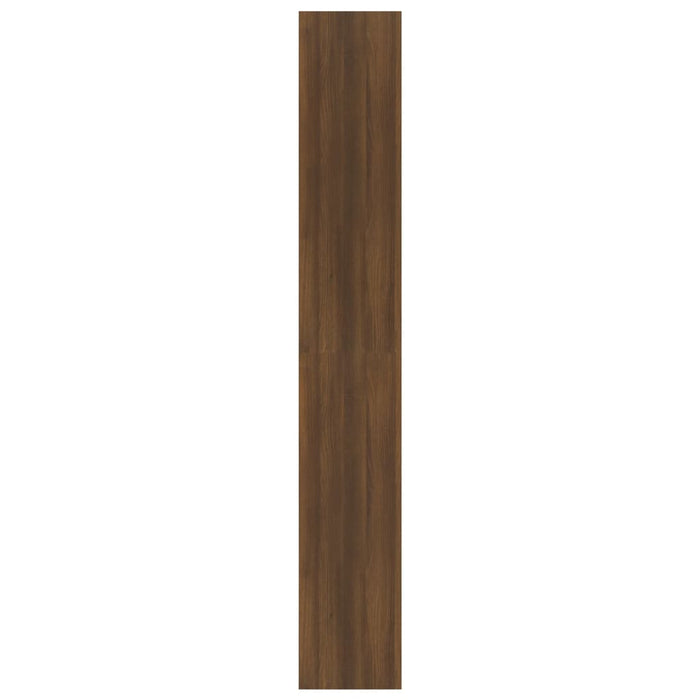 Bookcase/room divider brown oak look 80x30x198 cm