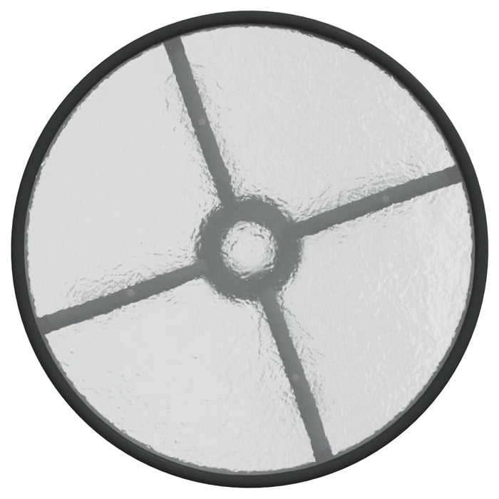 3-tlg. Garten-Bistro-Set Schwarz