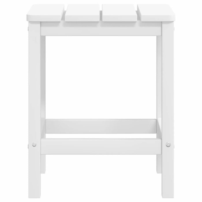 Adirondack-Gartenstuhl mit Hocker & Tisch HDPE Weiß