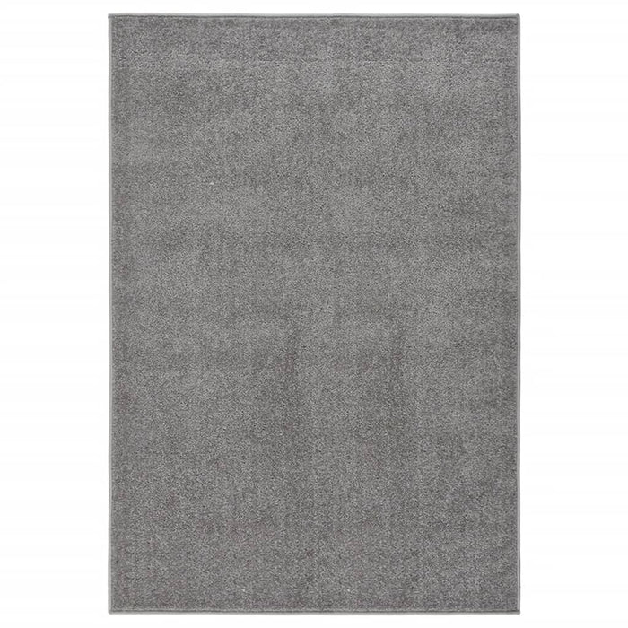 Teppich Kurzflor 200x290 cm Grau