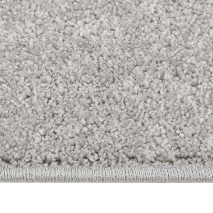 Teppich Kurzflor 200x290 cm Hellgrau