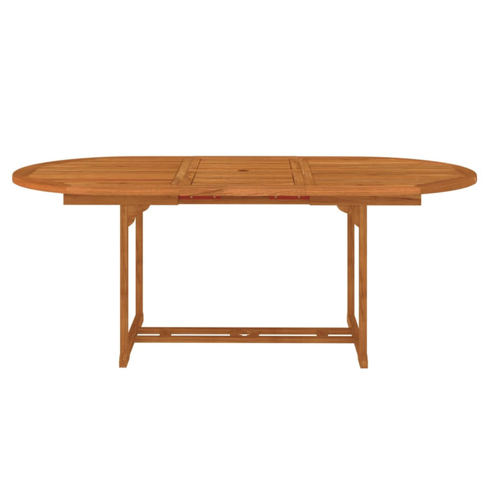 Gartentisch 200x100x75 cm Massivholz Eukalyptus